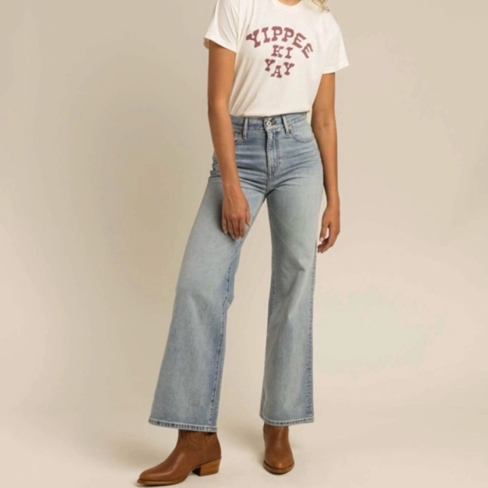 Sendero The Maria Jeans Size 27 Wide Leg High Rise Cowgirl Western Rodeo Cotton